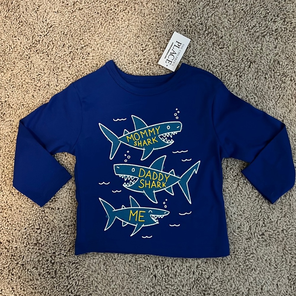 Children’s Place Baby Shark Long Sleeve NWT